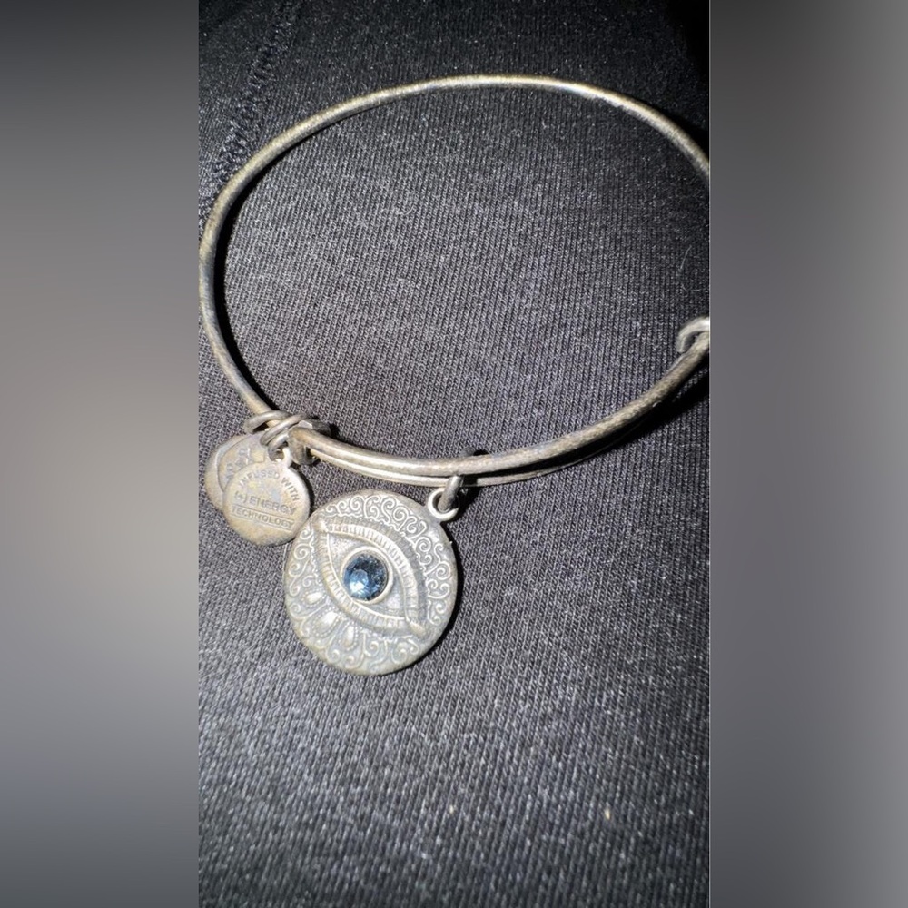 Alex and Ani Silver Eye Charm Bracelet